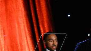 ATLANTA, GEORGIA - FEBRUARY 15: Bryan Rand accepts the 2025 Bennie Achievement Award during the 37th Annual Morehouse College "A Candle in the Dark" gala at Hyatt Regency Atlanta on February 15, 2025 in Atlanta, Georgia.  (Photo by Paras Griffin/Getty Images)